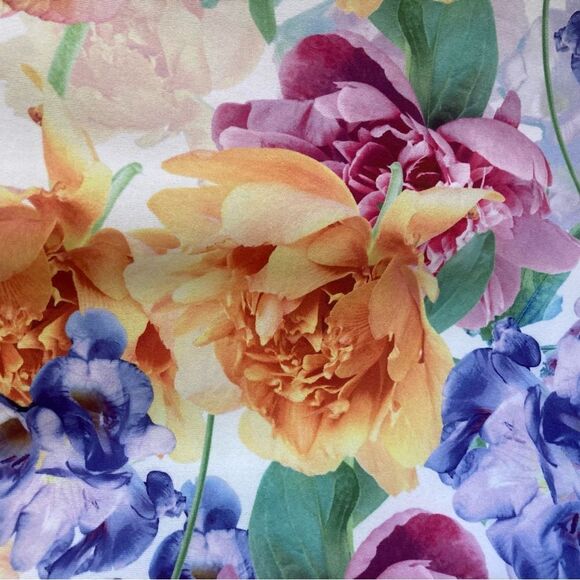 NEW Johnny Was Glinda Silk Peasant Blouse with Camisole Fionna Floral Size L - Picture 13 of 16